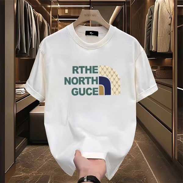 ザ・ノース・フェイス THE NORTH FACEブランドGUCCI グッチtシャツカットソー コピーtシャツハイブランド夏ハイブランドtシャツ偽物レディースメンズブランドtシャツ高品質 4色  S - 5XL