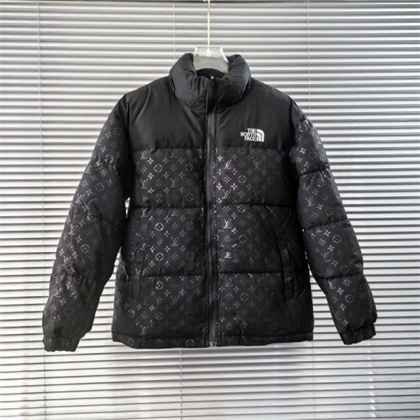 ザノースフェイス＆LVブランドダウンジャケットメンズ  THE NORTH FACE&ルイヴィトンダウンコート 中綿コート M - 4XL 暖かい カジュアル 秋冬服 防寒 撥水 軽量 オシャレ アウター 冬 おしゃれ ユニセックス