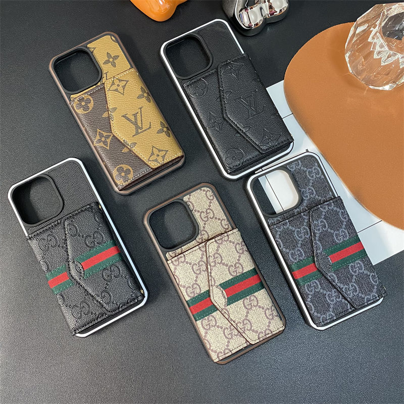 Gucci アイフォン16 15 14 plus 13 pro max 12 11手帳型スマホケース