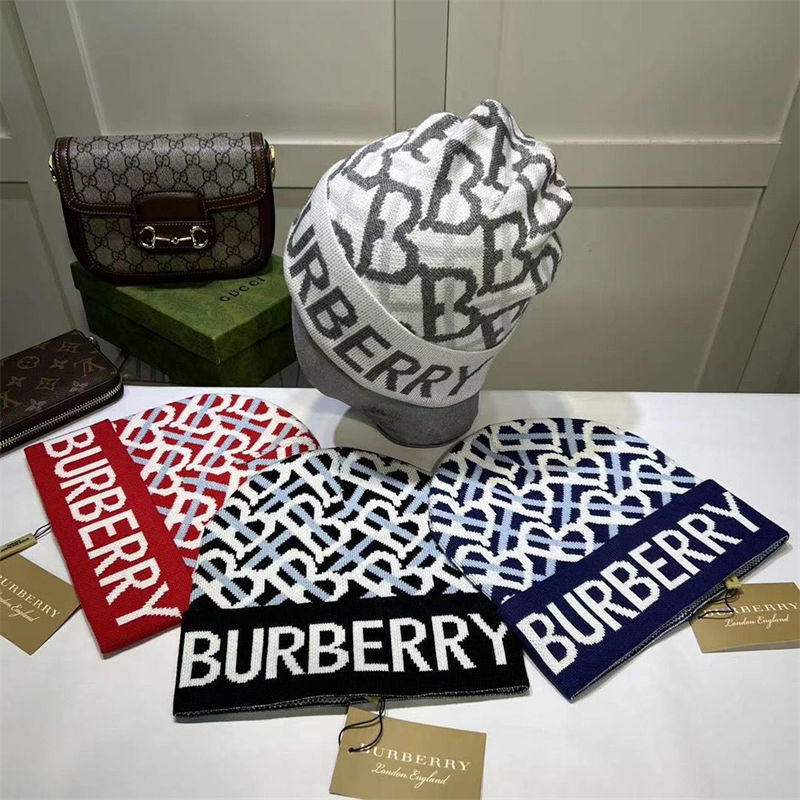 Burberry ハイブランドニット帽 メンズ