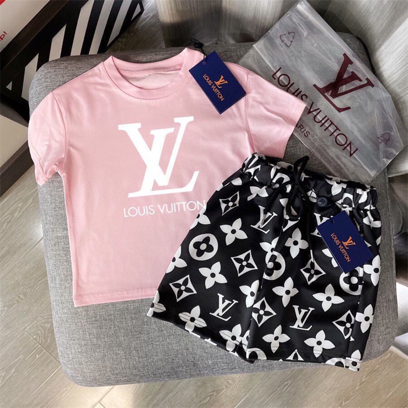  LV キッズ服 半袖 Tシャツ ハーフパンツ 